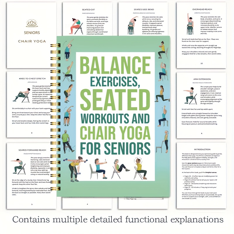Chair Yoga Exercise Notebook F – Yoga Fitness Journal recenzja i cena