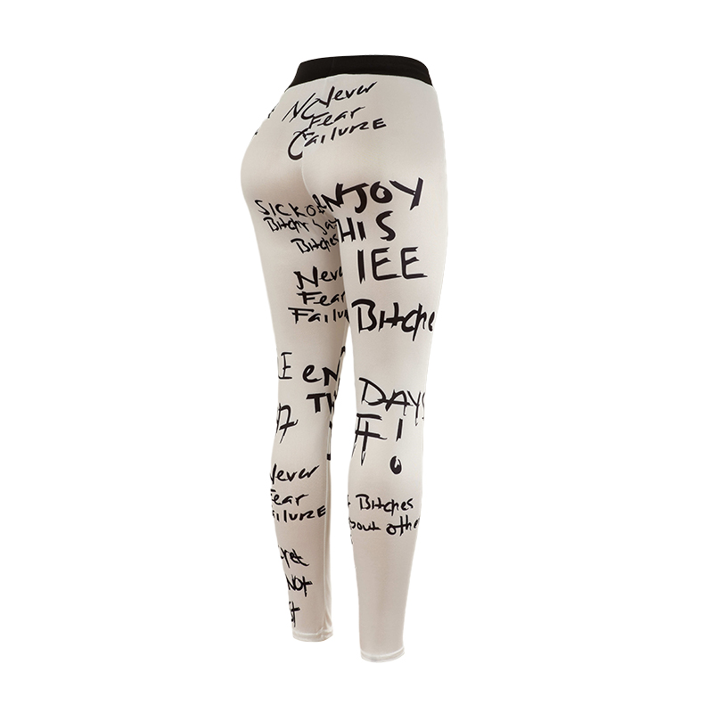 Popular Letter Printed Sexy Fi – Yoga Overall Fitness recenzja i cena
