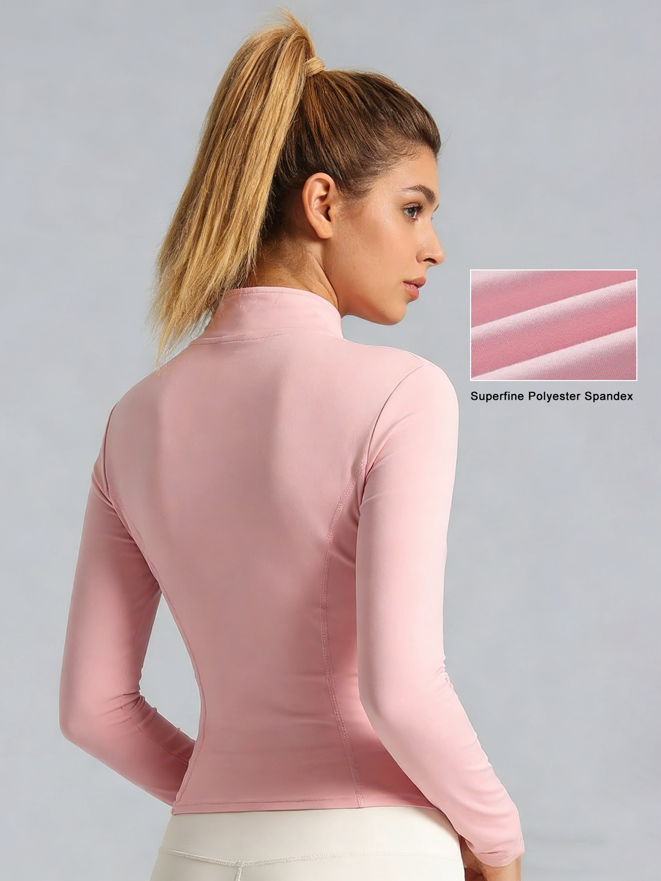 New Women Light Pink Yoga Coat – Fitness Yoga recenzja i cena