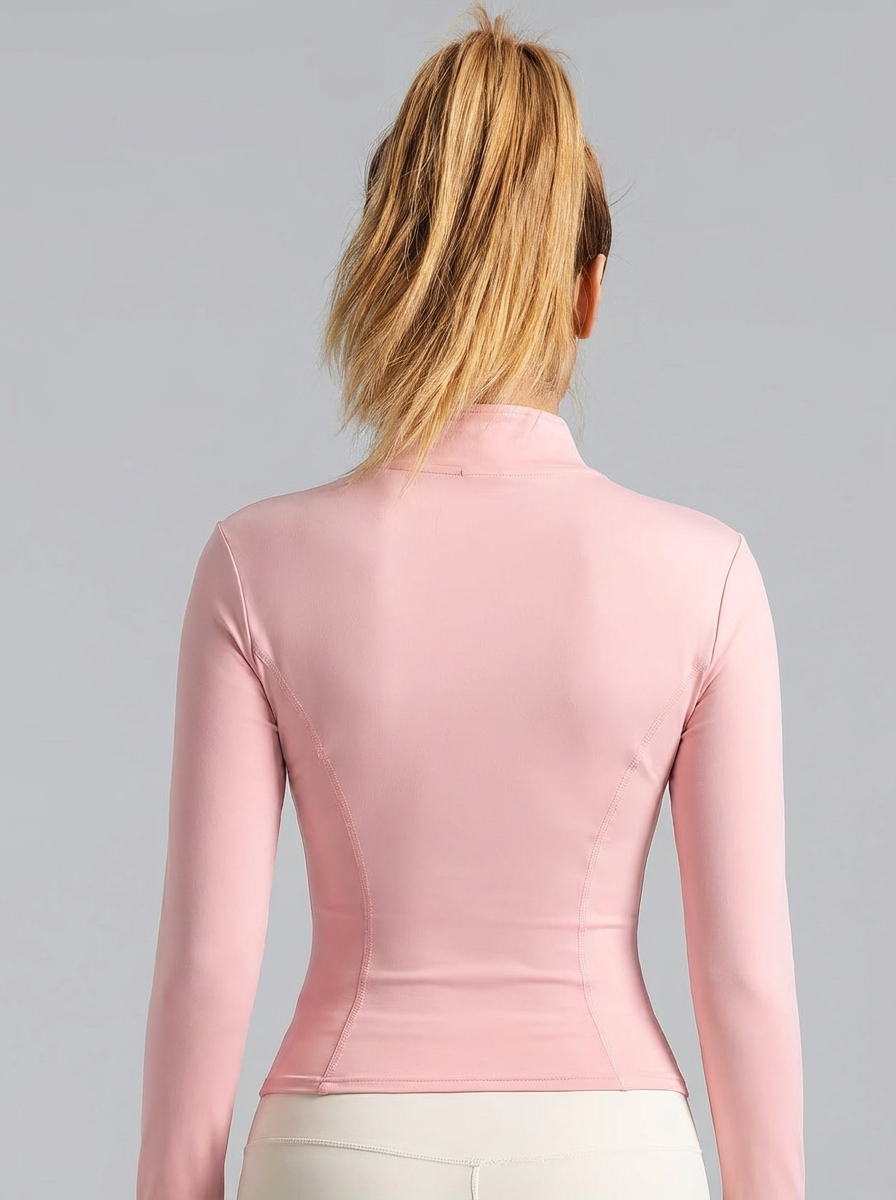 New Women Light Pink Yoga Coat – Fitness Yoga recenzja i cena