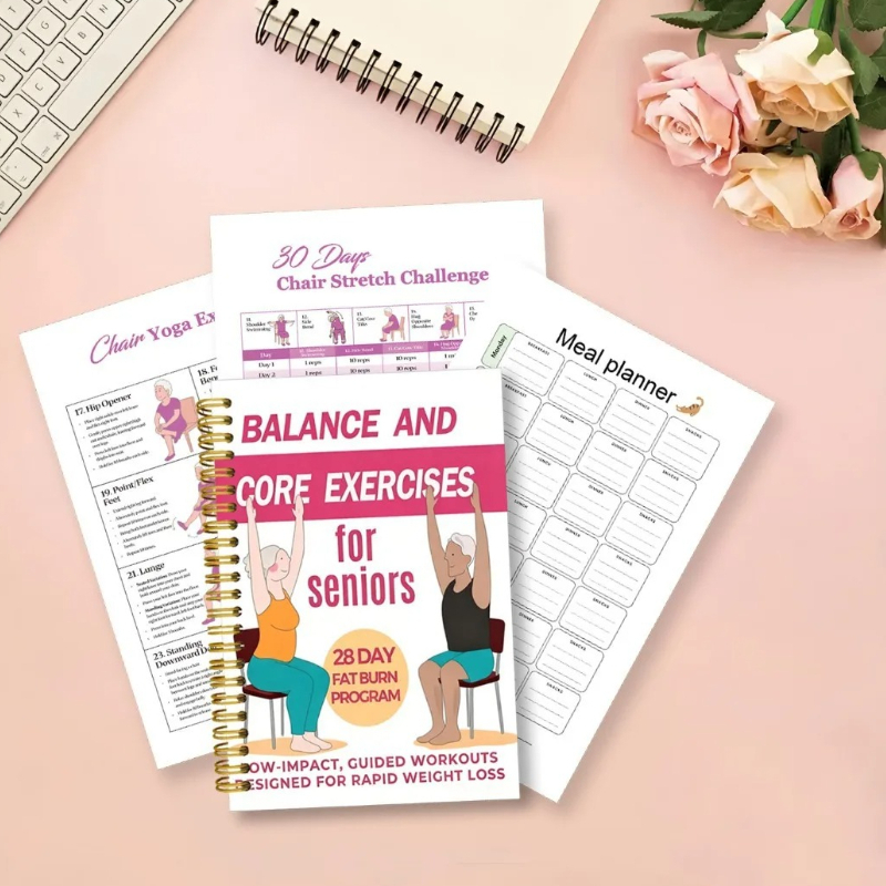 Chair Yoga Exercise Notebook F – Yoga Fitness Journal recenzja i cena