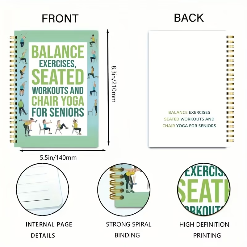 Chair Yoga Exercise Notebook F – Yoga Fitness Journal recenzja i cena