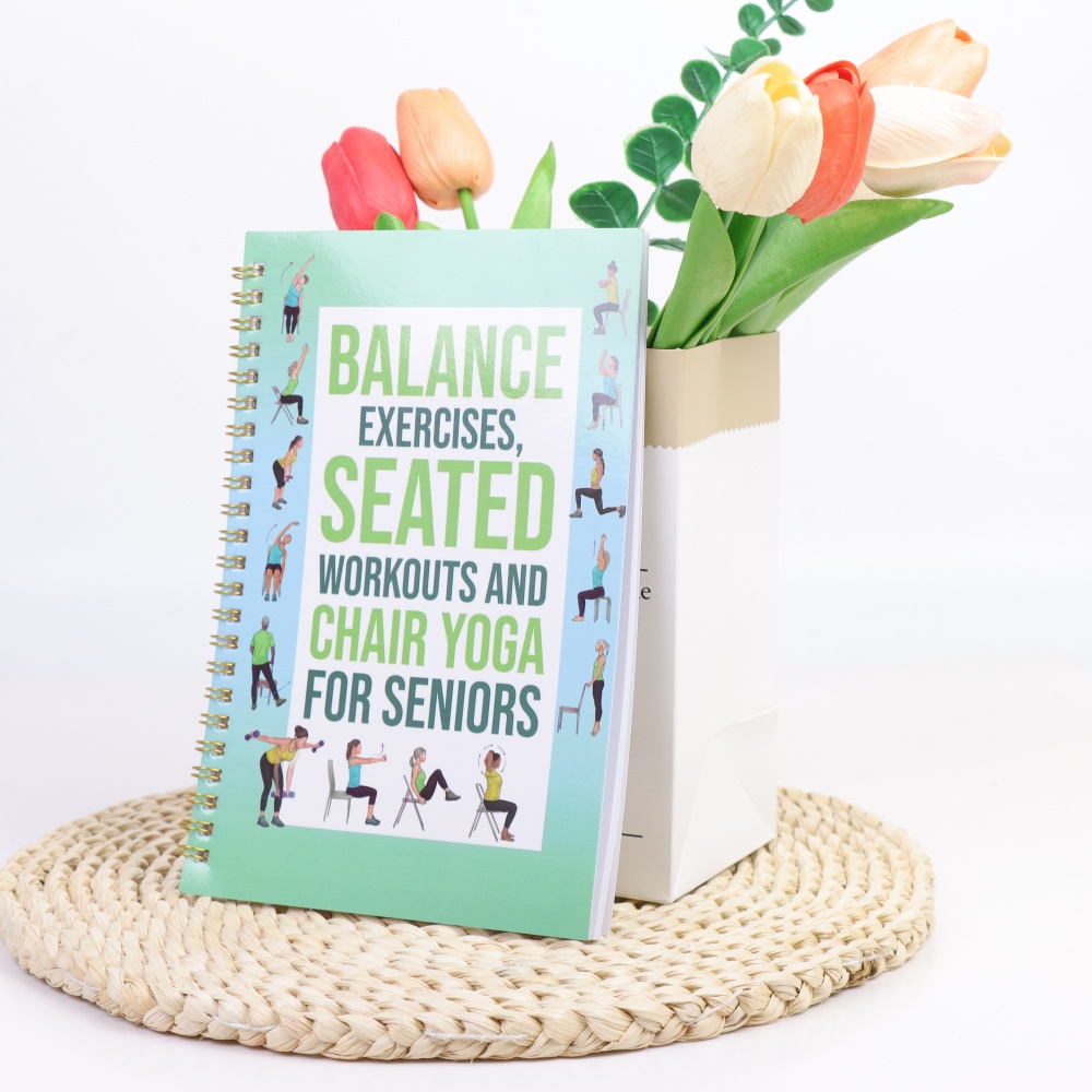 Chairs Yoga Exercise Notebook  – Yoga Fitness Journal recenzja i cena