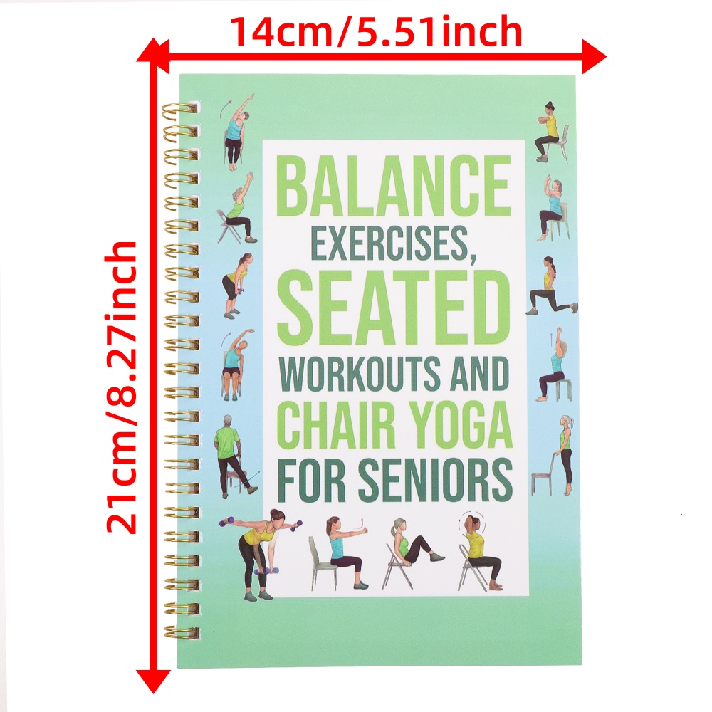 Chairs Yoga Exercise Notebook  – Yoga Fitness Journal recenzja i cena