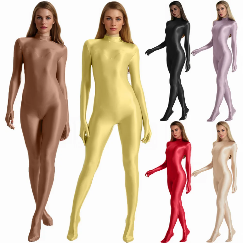 Women Oil Stretch High Neck Bo – Yoga Overall Fitness recenzja i cena