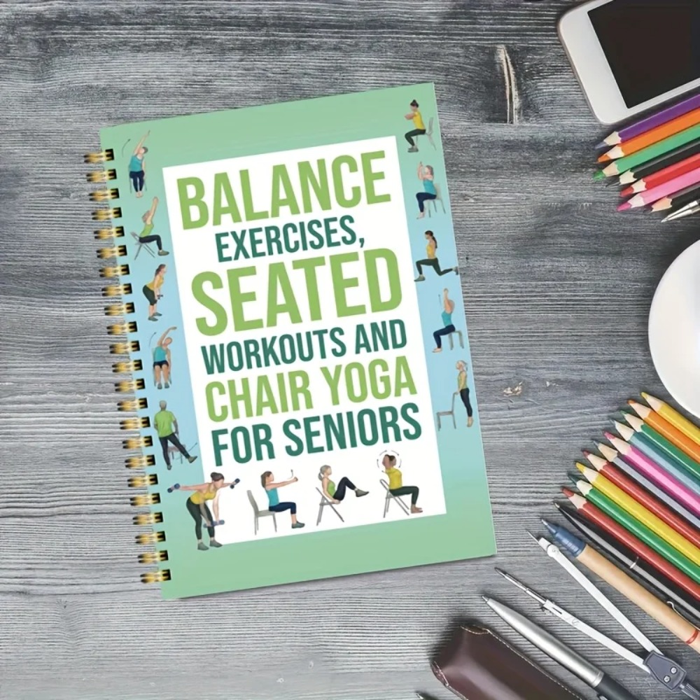 Chair Yoga Exercise Notebook F – Yoga Fitness Journal recenzja i cena