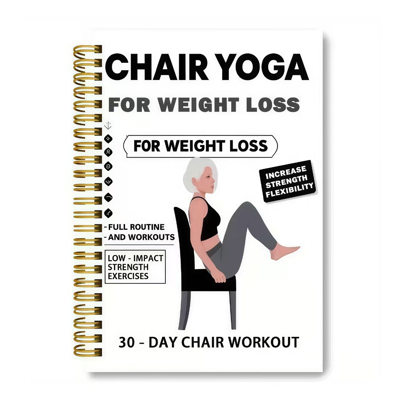 Chair Yoga Exercise Notebook F – Yoga Fitness Journal recenzja i cena
